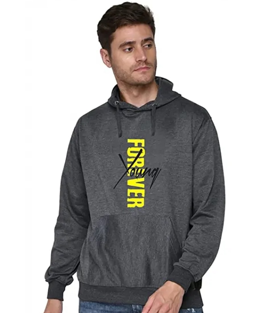 SXV STYLE Unisex Printed Hoodie : Forever Young 2