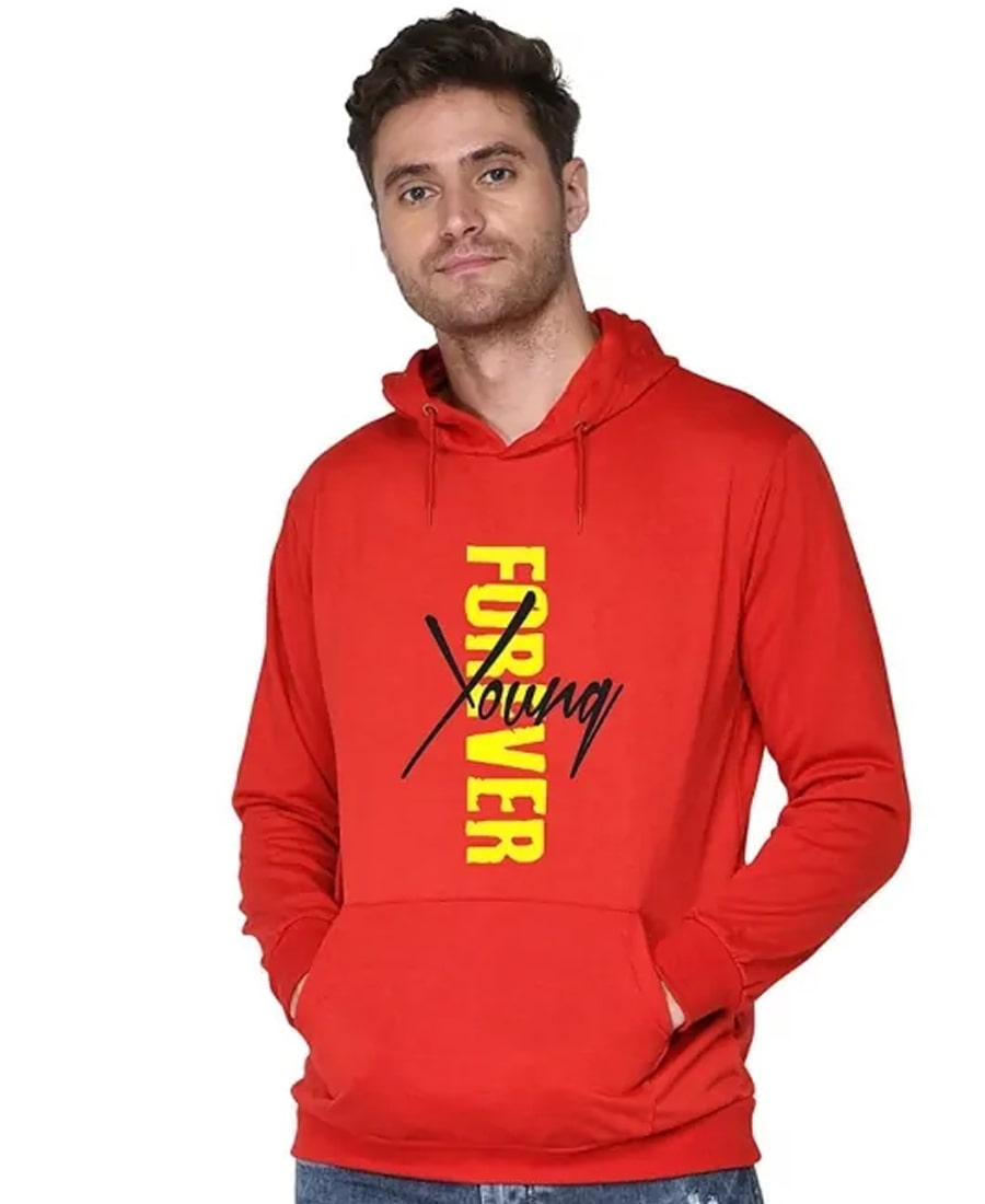 SXV STYLE Unisex Printed Hoodie : Forever Young 2