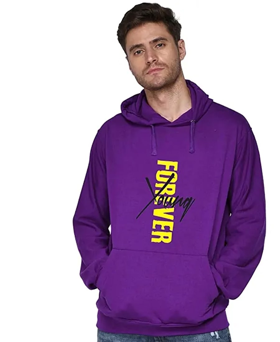 SXV STYLE Unisex Printed Hoodie : Forever Young 2