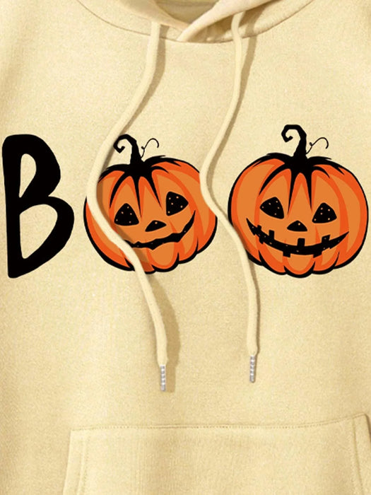 SXV  'Boo Pumpkin’ Printed Cool Aesthetic Sweatshirt Hoodie