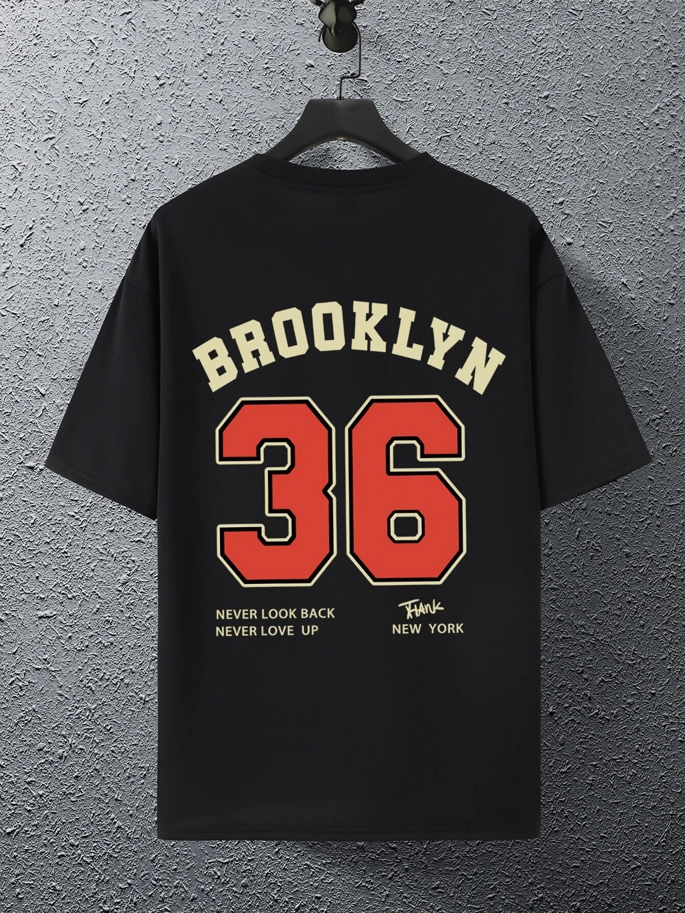 SXV  'Brooklyn 36’ Printed Cool Aesthetic Oversized T-shirt