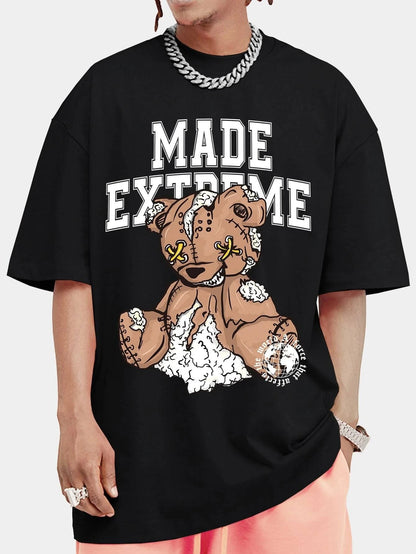 SXV  'Made Extreme’ Printed Cool Aesthetic Oversized T-shirt