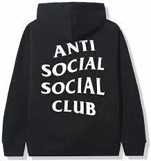 SXV  'Anti social social club’ Printed Cool Aesthetic Sweatshirt Hoodie