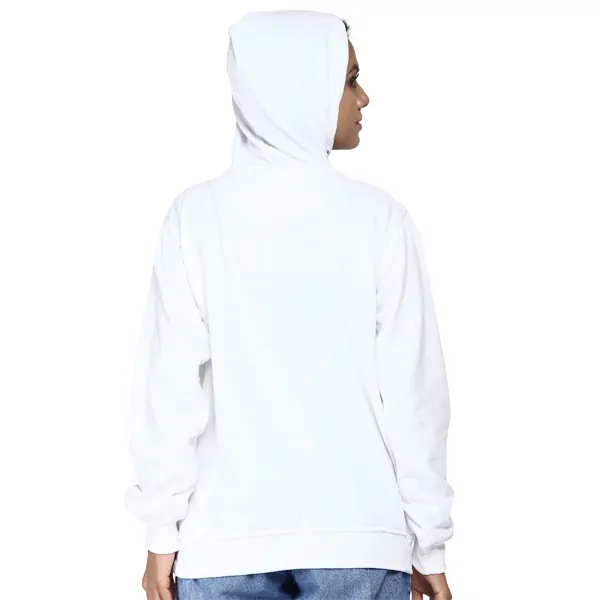 SXV Plain Solid Sweatshirt Hoodie For Women (WHITE)