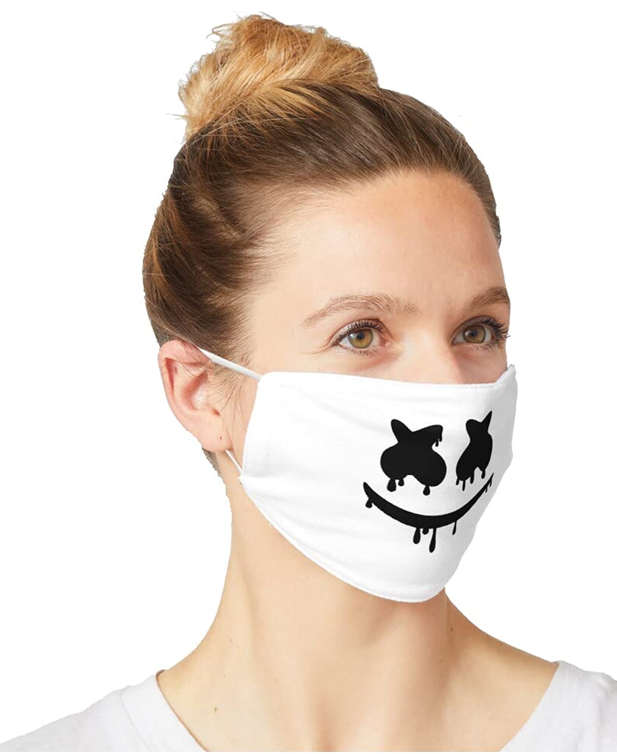 SXVMarshmello drunked_ Printed unisex cotton Face mask For Face (Pack of 3)